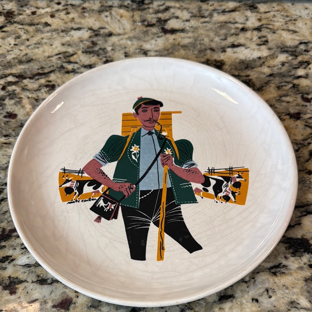 Landert Mid-Century Dessert Plate